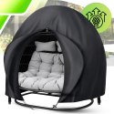 Pokrowiec na Kokon Fotel Wiszący Ogrodowy Dwuosobowy 230x220 cm Wodoodporny