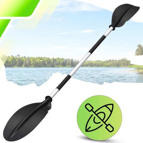 WIOSŁO KAJAKOWE DO DESKI SUP PONTONU KAJAKU SKŁADANE ALUMINIOWE LEKKIE MOCNE 221 CM