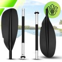 WIOSŁO KAJAKOWE DO DESKI SUP PONTONU KAJAKU SKŁADANE ALUMINIOWE LEKKIE MOCNE 221 CM