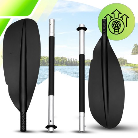 WIOSŁO KAJAKOWE DO DESKI SUP PONTONU KAJAKU SKŁADANE ALUMINIOWE LEKKIE MOCNE 221 CM