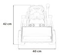 Traktor Spychacz G320 dla najmłodszych dzieci Niebieski + Ruchoma łyżka + Melodie + Klakson + Światła LED