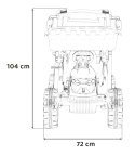 Pojazd MEGA Traktor D68 Z Przyczepką Niebieski