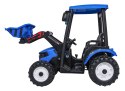 Pojazd MEGA Traktor D68 Z Przyczepką Niebieski