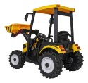 Pojazd MEGA Traktor D68 Z Przyczepką Żółty