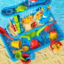 WOOPIE Ogromny Aquapark Stolik Wodny 6w1 Piaskownica Wodospad Tor Wodny 6-poziomowy Modułowy