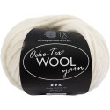 Włóczka wełna Oeko-Tex Złamana Biel 50 g