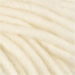 Włóczka wełna Oeko-Tex Złamana Biel 50 g