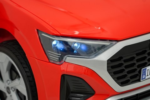 Auto Audi SQ8 czerwone na akumulator dla dzieci + pilot 2,4 GHz