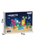 WOOPIE 58908 Klocki magnetyczne 54 el. kostki montessori