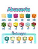 WOOPIE 58908 Klocki magnetyczne 54 el. kostki montessori