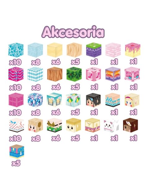 WOOPIE 58984 Klocki magnetyczne sześciany magnesy 86 el.