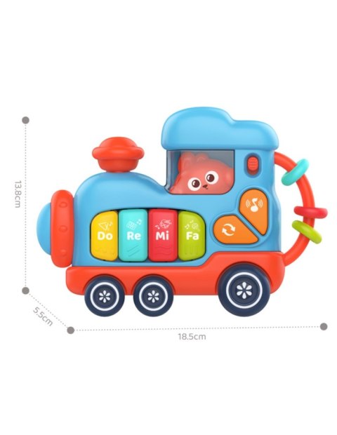 WOOPIE BABY 59189 Interaktywne muzyczne pianinko lokomotywa