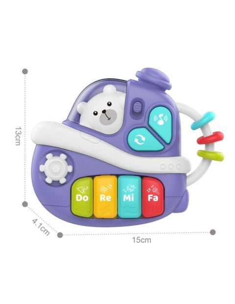 WOOPIE BABY 59196 Interaktywne muzyczne pianinko statek