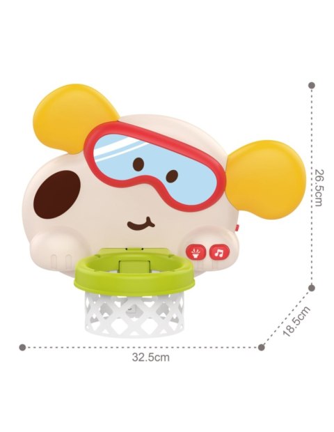 WOOPIE BABY 59219 Interaktywny kosz do koszykówki piesek
