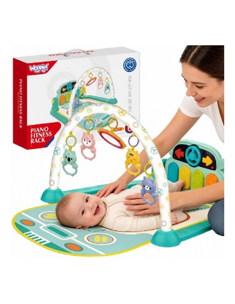 WOOPIE BABY 59233 Mata edukacyjna z pianinkiem 10 el.
