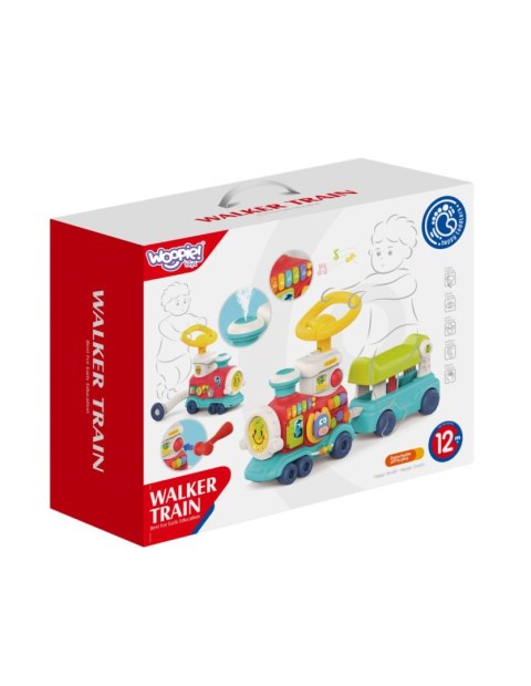 WOOPIE BABY 59301 Pociąg pchacz jeździk 2w1 interaktywny