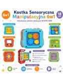 WOOPIE BABY 59387 Kostka sensoryczna manipulacyjna 6w1
