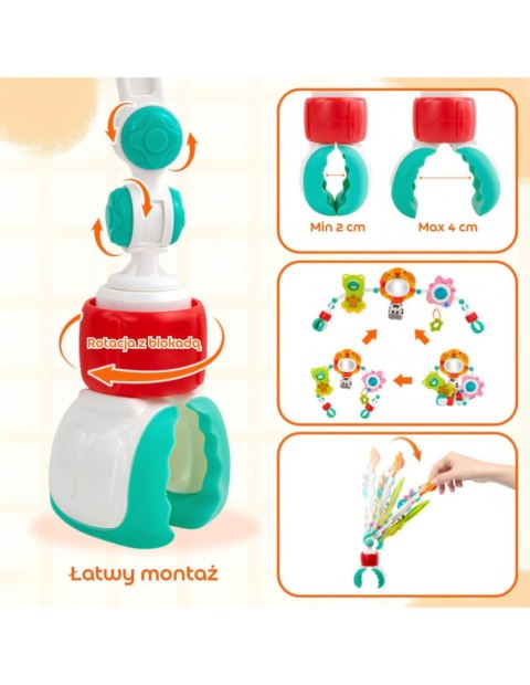 WOOPIE BABY 59455 Łuk sensoryczny z zabawkami do łóżeczka