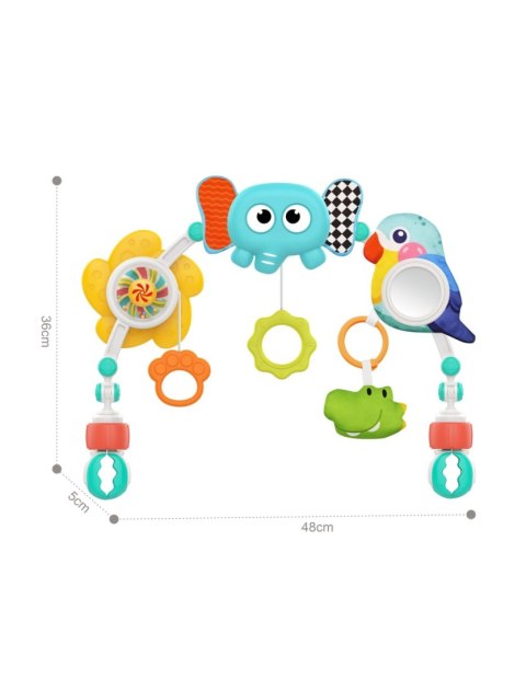 WOOPIE BABY 59462 Łuk sensoryczny słoń papuga