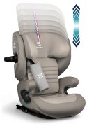 ELISEO Capuccino Renolux - Premium fotelik samochodowy Isofix R129 i-Size 100-150 cm z funkcją odchylenia