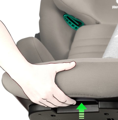ELISEO Capuccino Renolux - Premium fotelik samochodowy Isofix R129 i-Size 100-150 cm z funkcją odchylenia