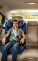 ELISEO Capuccino Renolux - Premium fotelik samochodowy Isofix R129 i-Size 100-150 cm z funkcją odchylenia