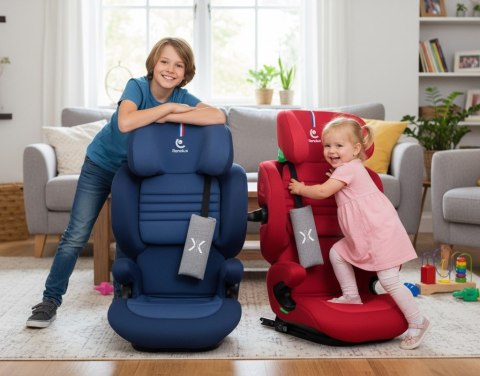 ELISEO Capuccino Renolux - Premium fotelik samochodowy Isofix R129 i-Size 100-150 cm z funkcją odchylenia