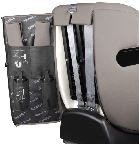 Fotelik Samochodowy Renolux Olymp 9-36 kg Capuccino Softness® R129 i-Size (76-150 cm)