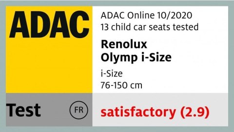 Fotelik Samochodowy Renolux Olymp 9-36 kg Capuccino Softness® R129 i-Size (76-150 cm)