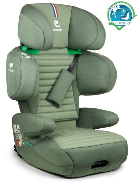 Fotelik Samochodowy Renolux Renofix 2 Garden Softness® - Isofix R129 (100-150 cm)