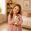Pluszowa Maskotka Przytulanka Mała Koza Dla Dzieci Biała 16 cm