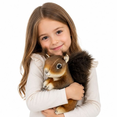 Pluszowa Wiewiórka Maskotka Przytulanka Realistyczna Brązowe 22 cm
