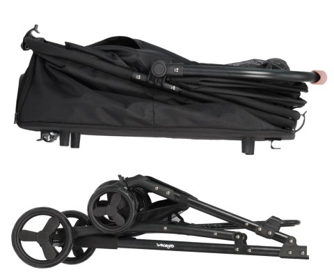 Qppet Wózek dla zwierząt Bobbie Pet Black 6961 QP-10 C