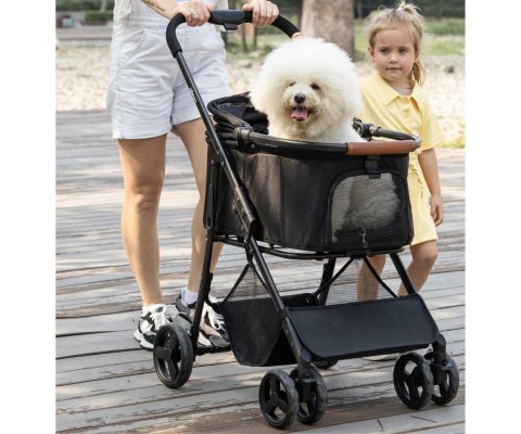 Qppet Wózek dla zwierząt Bobbie Pet Black 6961 QP-10 C