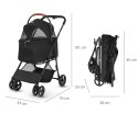 Qppet Wózek dla zwierząt Bobbie Pet Black 6961 QP-10 C