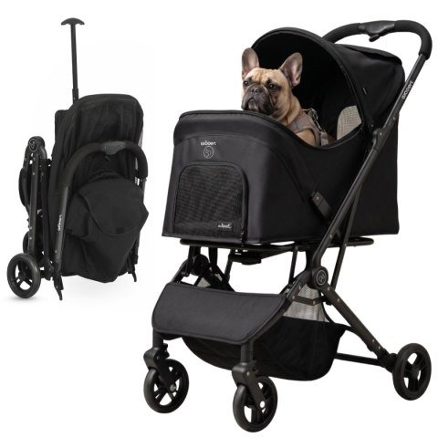 Qppet Wózek dla zwierząt Pettie Pet Black 6959 QP-11