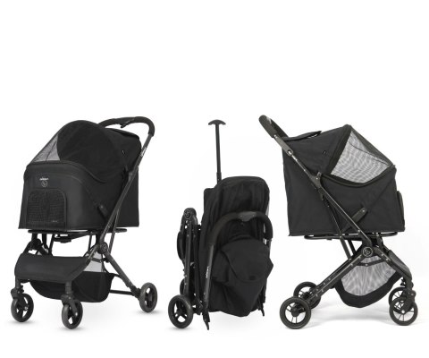 Qppet Wózek dla zwierząt Pettie Pet Black 6959 QP-11