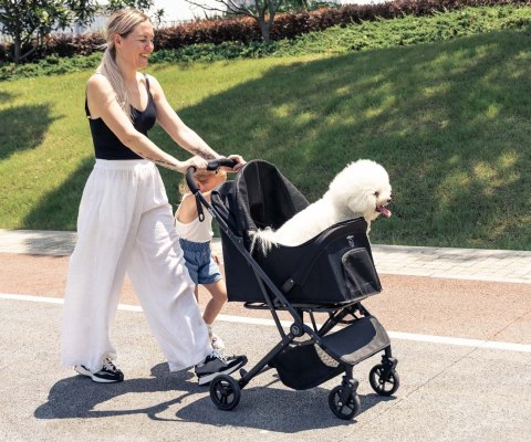 Qppet Wózek dla zwierząt Pettie Pet Black 6959 QP-11
