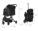 Qppet Wózek dla zwierząt Pettie Pet Black 6959 QP-11