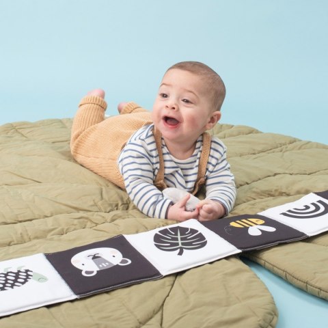Taf Toys Książeczka Kontrastowa Sensoryczna Czarno-biała - Savannah z Lwiątkiem Libby