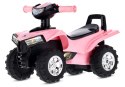 Jeździk dla dziecka na roczek Quad jasny różowy
