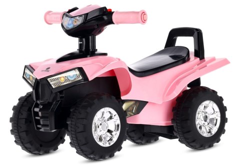 Jeździk dla dziecka na roczek Quad jasny różowy