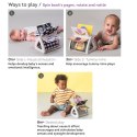 Taf Toys Obracająca się Książeczka Grzechocząca - Stymulacja Wzroku i Motoryki