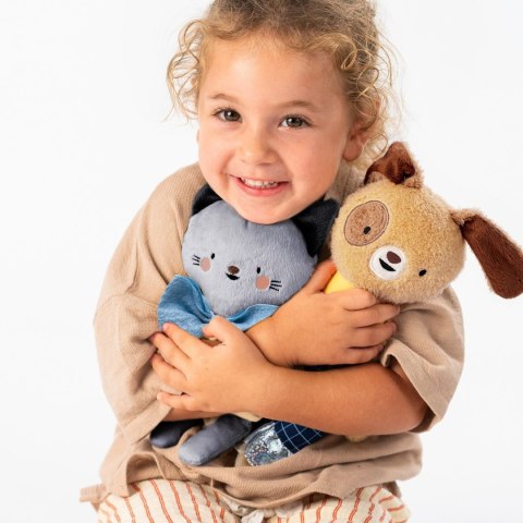 Taf Toys Pies Daniel - przytulanka i gryzak dla niemowląt 0m+ z funkcjami sensorycznymi