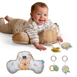 Taf Toys Poduszka do zabawy na brzuszku - Miś z grzechotką i gryzakiem