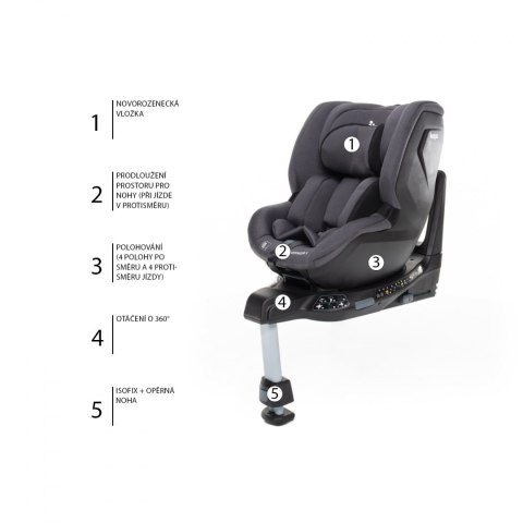 VOYAGER 2 fotelik samochodowy 0-18 kg Night Black