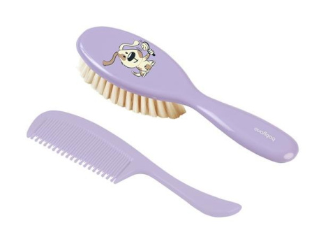 BabyOno Szczoteczka z naturalnym miękkim włosiem + grzebyk 0m+ kod. 567