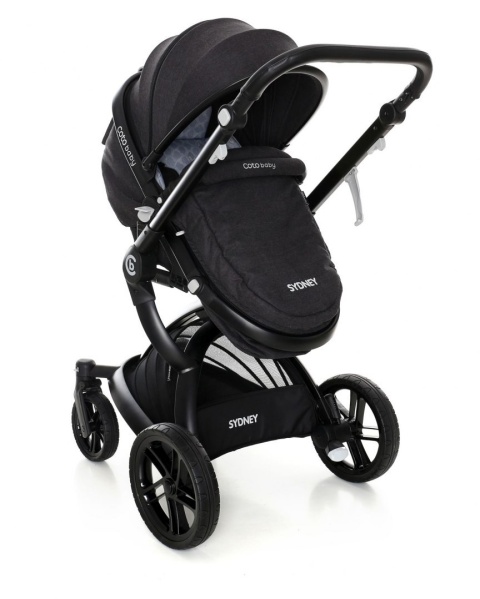SYDNEY WÓZEK UNIWERSALNY 2W1 COTO BABY + adaptery maxi-cosi - dark grey
