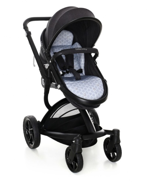 SYDNEY WÓZEK UNIWERSALNY 2W1 COTO BABY + adaptery maxi-cosi - dark grey