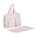 Childhome Torba do wózka + mała torebka Mellow Beige